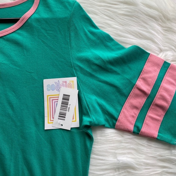 Mint and pink Lularoe large Julia - Picture 3 of 3
